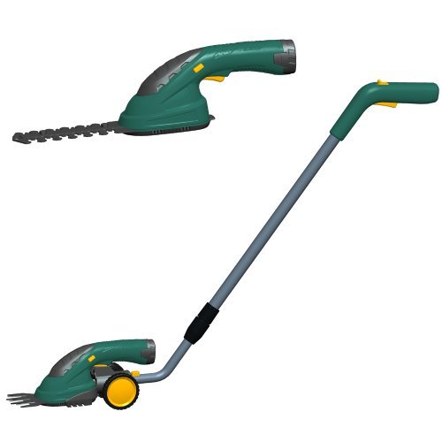 Captelec - Cortabordes y cortasetos sin cable (batería de ión litio, mango telescópico)