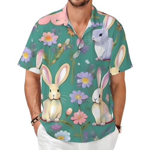 Chemise imprimé doux motif fleurs et oiseaux pour look décontracté homme