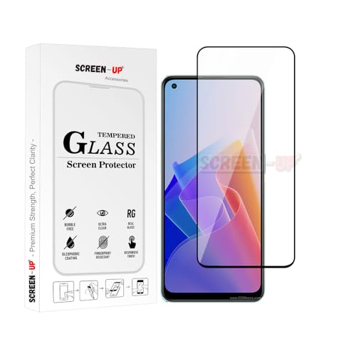 Image of ScreenUp Tempered Glass For Oppo F21 Pro / F21s Pro - Ultra Clear, 9H Scratch Resistant, Full Coverage, Easy Install Screen Protector
