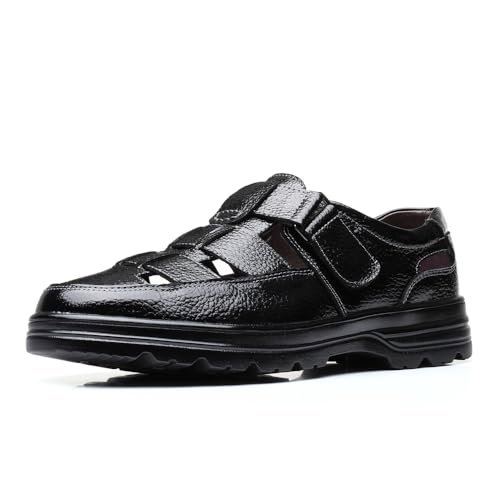 Men's Working Business Casual Genuine Leather Sandals Soft Walking Office Oxfords Men's Cocktail Party Dress Formal Shoes2