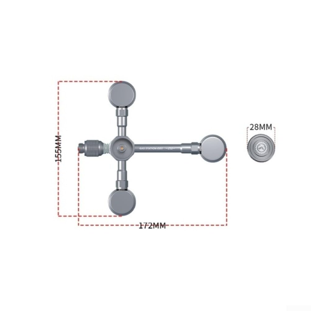 Distribuidor Gas Camping 250g 3 Tanques 2 Estufas
