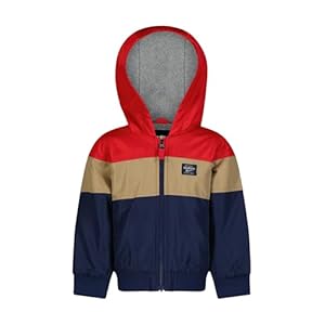 OSHKOSH B’GOSH Baby Boys’ Sporty Bomber Jacket with Fleece Hood and Lining
