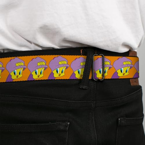 Cinturón resistente Buckle-Down con hebilla metálica original y estampado multicolor de Piolín 4
