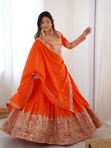 Image of Suppar Sleave Women's Embroidered Anarkali Gown with Dupatta | Traditional Ethnic Wear for Wedding Occasions