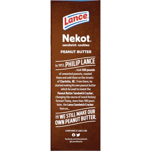 Lance Nekot Peanut Butter Sandwich Cookies Snack Packs, 8 Count 1.75 Oz - image 7