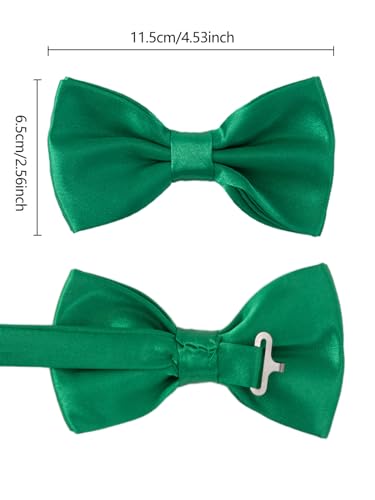 Image of habibee Suspenders and Bow Tie Set for Men, Adjustable Elastic Braces with Y-Back, Diverse Colors, Strong Clips