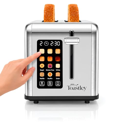 Toastley 2 Slice Smart Toaster with Touchscreen Control