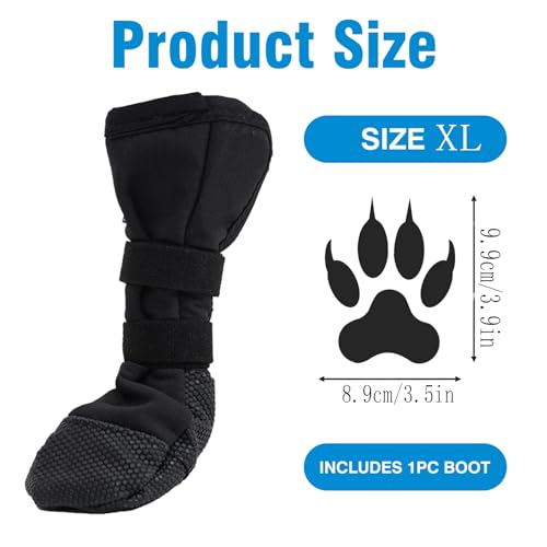 Dog Paws Recovery Shoe,Hundeschuhe Pfotenschutz Outdoor,rutschfeste Hundesocken,Haustierwunden Verhindern Lecken,Verband Hund Pfotenschutz,Leckchutz Hund Pfote,Geeignet für postoperative Genesung (XL)