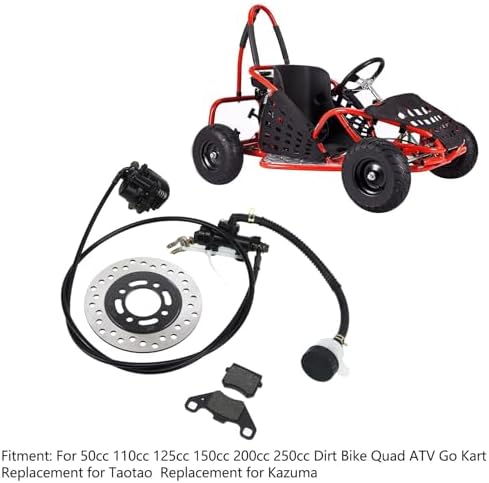 Disc Brake Kit, Strong Metal Disc Brake Caliper System For Dirt Bike Quad ATV Kart