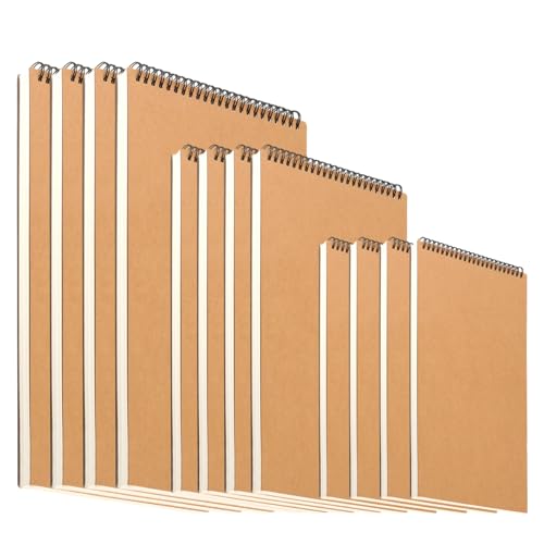 Carnet de croquis A4 A3 A5 HEIHAK reliure spirale anti-gondolage pour peinture et écriture