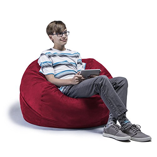Jaxx Saxx 3 Foot Bean Bag Chair With Removable Cover, Cinnabar #TOP14