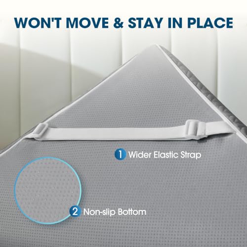 Ninemoon 3 Inch Cooling Gel Memory Foam Mattress Topper Twin Size by Ninemoon - Used condition - Image 5