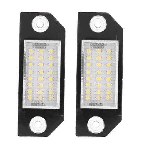 Luz de matrícula recambio coche para Ford Focus MK2 2004 2007 piloto lámpara número matrícula