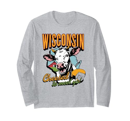 Wisconsin Cheesed to Meet You Cow Funny Travel Souvenir ����T�V���c
