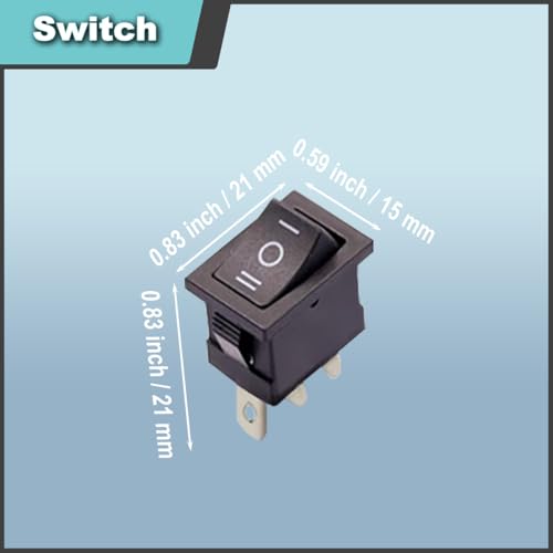 JYUDAUFU 68KTYZ Synchronmotor 110RPM AC 220V CW/CCW Rotationsgetriebe Permanentmagnet-Mikromotor mit Halterung, 3-Positionsschalter, Federdraht, für Elektrogeräte/Stufenlampe/DIY/Test