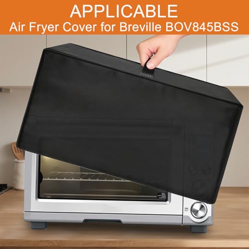 Image of Toaster Oven Air Fryer Cover, Heat-Resistant Waterproof Dust-proof Kitchen Appliance Covers Compatible with Breville Smart Oven Air Fryer Pro BOV845BSS Nuwave Bravo Air Fryer Toaster Smart Oven