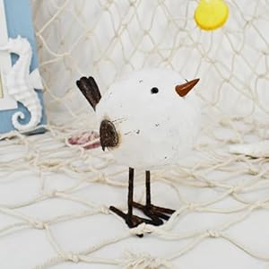 Wood Bird Statue Standing Seagull Nautical Decor Coastal Birds Sculpture Indoor Outdoor Animal Figurine Beach Themed Decoration Rustic Home Art for Bedroom Garden (S) Wood Bird Statue Standing Seagull Nautical Decor Coastal Birds Sculpture Indoor Outdoor Animal Figurine Beach Themed Decoration Rustic Home Art for Bedroom Garden S