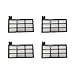 Laimaiou 4 Packs Staubbox Filter für Cecotec Conga 4490 4090 4690 Ultra Roboterstaubsauger Ersatz-Zubehör-Kit