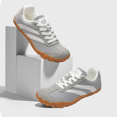 Image of Barefoot Shoes Women Casual Sneakers,Wide Toe Box Shoes Women Zero Drop Barefoot Shoe Men,Minimalist Trail Running Shoe,Non-Slip Lightweight Breathable Comfortable Fashion Walking Hiking Shoes Unisex