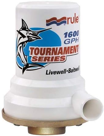 ''Rule" Tournament Series Bronze Base 1600 Gph Livewell Pump
