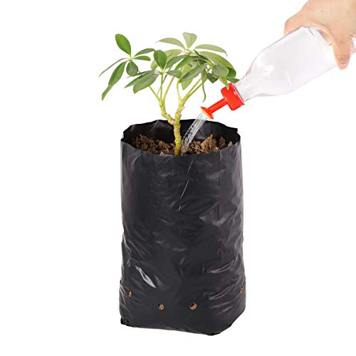 Fulaiergd 100 Pcs Thicken Pe Seedling Bag Fruit Tree Seedling Cup Bonsai Planting Bag With 30 Pcs Plant Labels And 2 Pcs Mini Hand Portable Watering Sprinkler thumb #3