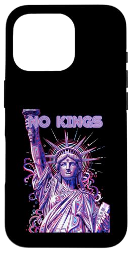 No Kings in America Retro Edgy Protest �X�}�z�P�[�X iPhone 16 Pro �p