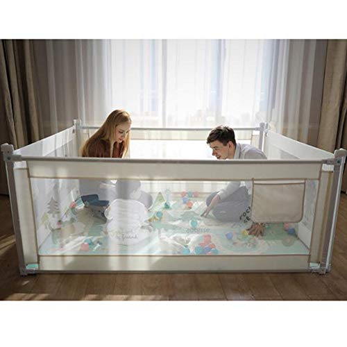 Barrière de lit bébé rose 180cm de qualité supérieure et levage vertical sécurisé - 3