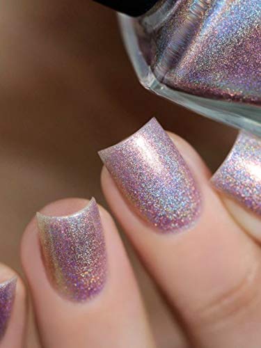 Image of ILNP Morning Rays - Mauve Pink Holographic Shimmer Nail Polish