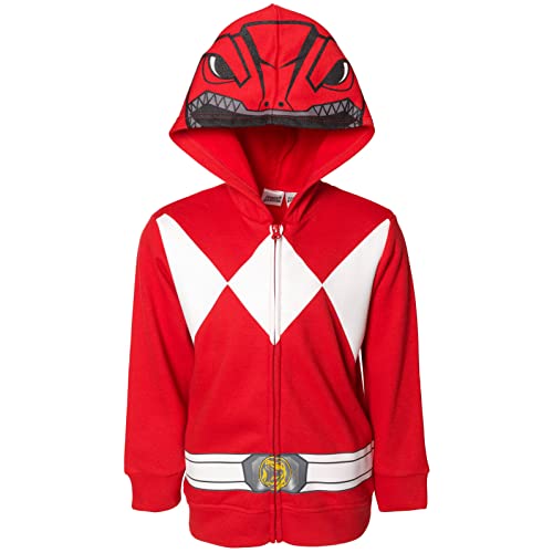 Sweat Power Rangers rouge idée cadeau anniversaire 3 ans vêtement polaire
