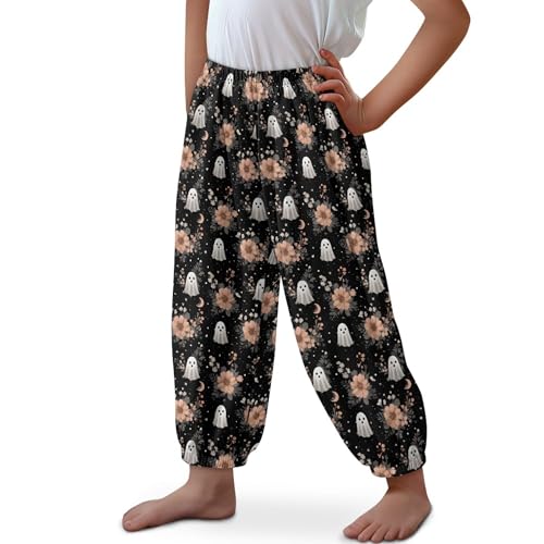 Image of Unisex Little Kids Yoga Trousers Bohemian Beach Pants Baggy Harem Activewear for Boys and Girls Age 3-10