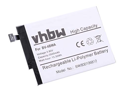 vhbw Li-Polymer Batterie 3500mAh (3.8V) pour téléphone Portable, Smartphone Telefon Nokia Lumia 1320 comme Nokia BV-4BWA.