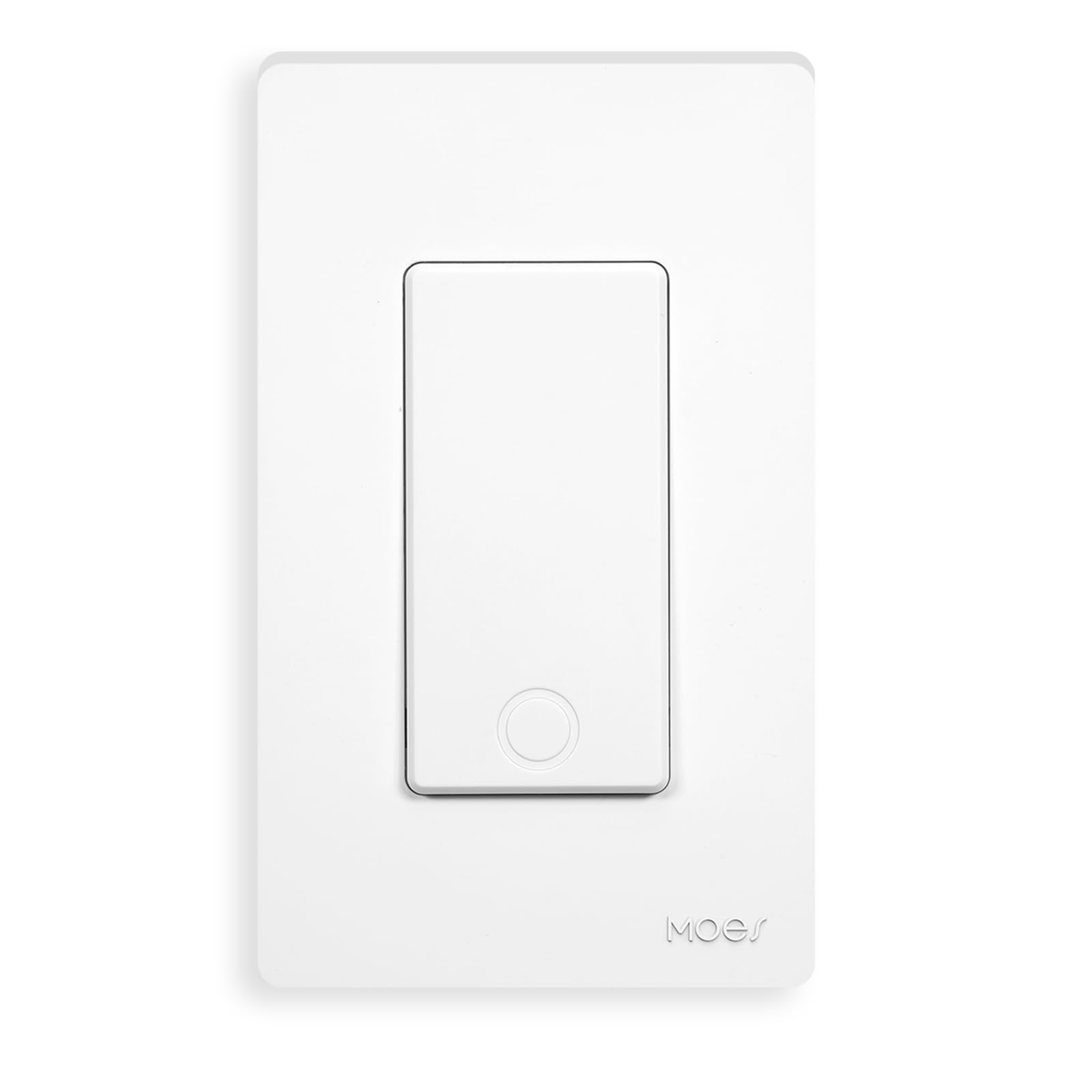 MOES Smart Single Pole Light Switch, 2.4GHz WiFi Smart Wall Switch, Needs Neutral Wire, Multi-Control, Smart Life/TUYA APP Control, Voice Control with