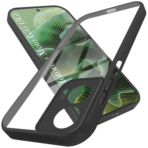 Image of Jkobi Ultra-Hybrid Back Cover Case for Motorola Moto G35 5G (Lifetime Anti Yellow | Anti Scratch | Crystal Clear Shockproof)