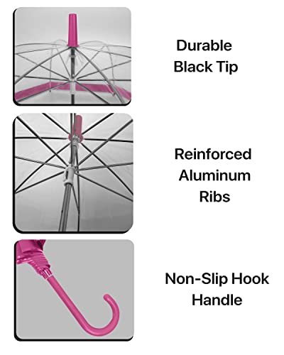 Clear Bubble Umbrella With Windproof Dome - Transparent Umbrella For Adults #TOP3