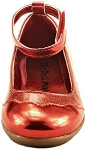 The Doll Maker Metallic Two Tone Glitter Strap Flat - FBA1631118B-11 | Image 1
