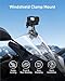 Motorcycle Windshield Clip Camera Mount, Quick Release Motorbike Windscreen Clamp for DJI Osmo Action 6 /Osmo Nano/Osmo 360/Action 5 4, Hero 13 12 11 10 9 8, Compatible with Insta 360 X5 X4 Action Cam