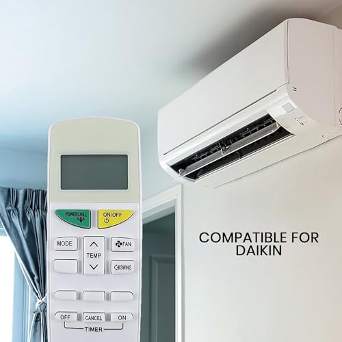 Image of S-CAT Compatible with Daikin AC Remote Original ARC470A13 Model 132K (No Backlight) Suitable for 1 1.5 2 Ton Split /Window AC (Match Old Remote Exactly, for Any Issues Contact Customer Care)