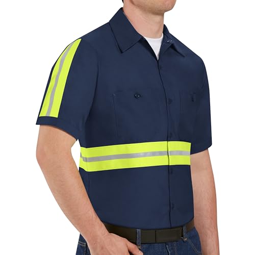 Image of Red Kap Men's Enhanced Visibility IndustrialWork Shirt