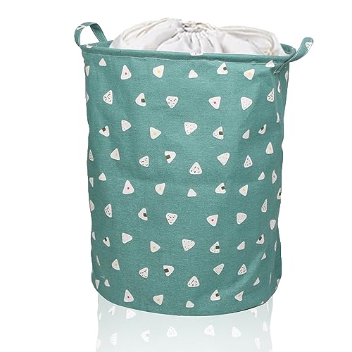 Großer Wäschekorb, 1 Stück Faltbare Runde Lagerung Wäschekörbe Faltbarer Aufbewahrungskorb mit Kordelzugverschluss für S...