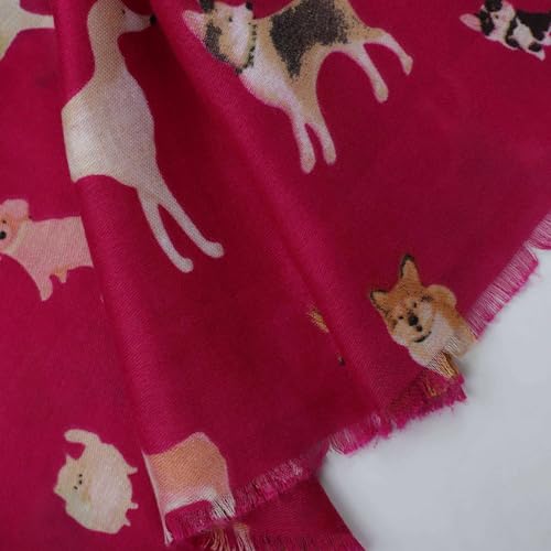 Scarves Silky Shawl Satin Scarf for Women Ladies Holiday Gift Long Scarf Lightweight Soft Sheer Cute Pet3