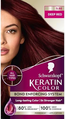 Schwarzkopf Keratin Color® 5.88 Deep Red Permanent Hair Dye Cream