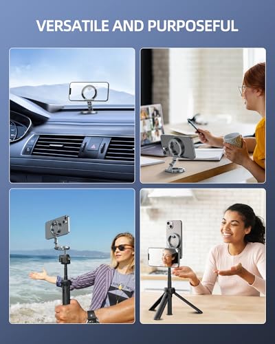 Support magnétique double iPhone 16 pour trépied et gym, l'accessoire voyage pliable idéal - 4