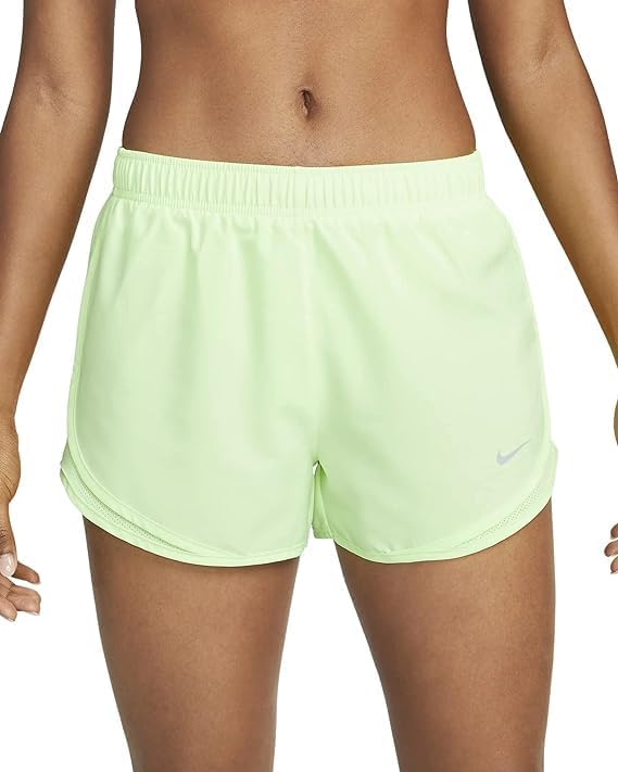 Nike Women's Dri-FIT Solid Tempo Running Shorts (US, Alpha, X-Small, Regular, Regular, Volt)