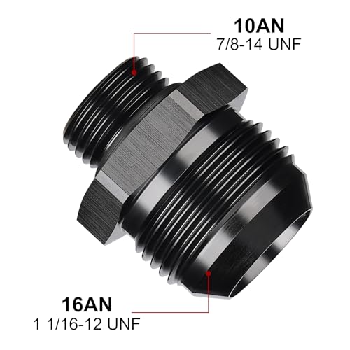 Image of EVIL ENERGY 16AN Flare to AN10 ORB Male O-Ring Fitting Adapter