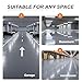 Wremest Garage Self Leveling Epoxy Floor Paint with Primer Kit, Gray Colored Sand Finish, Incredibly Durable Concrete Floor Coating for Workshops, Basements, Driveway,Family Rooms 2-Part Primer 2-Part Topcoat,Coverage 43sq.ft.