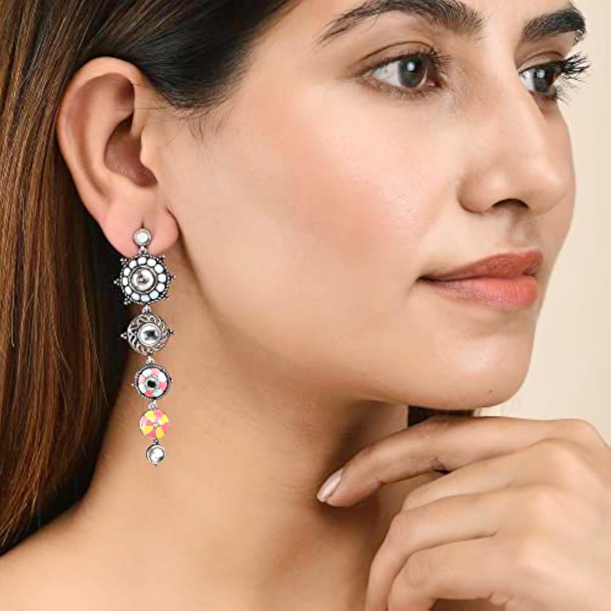 Folklore Circles Drop Earrings