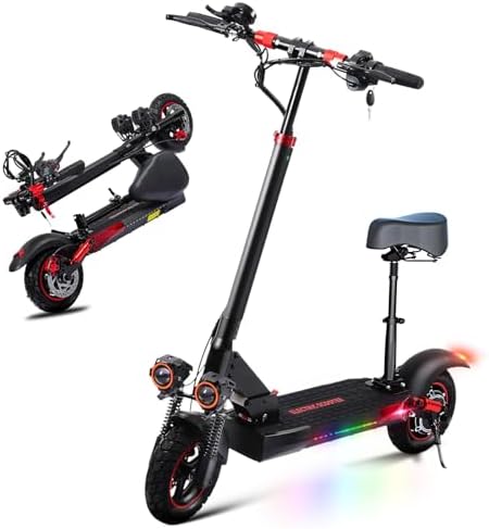 Off-Road Electric Scooter Adults with Seat,1600W/1200W Motor,28-3...