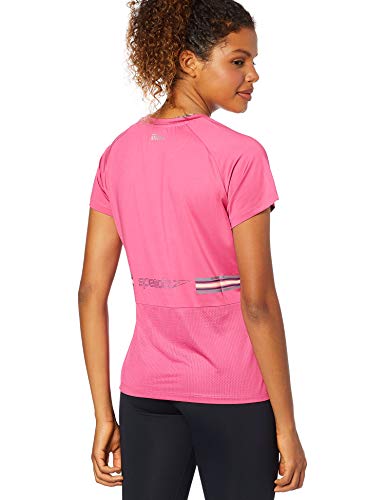 Speedo Tape Camiseta de Manga Curta, Feminino, Rosa, G