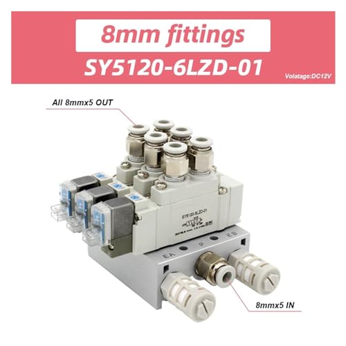 Électrovanne SMC SY5120 vanne de commande électronique unique contre les pertes de débit - 3