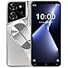 LatsYrs Billiges Handy, 5.0 Zoll-Anzeige, 16GB erweiterbar auf 128GB, Dual SIM entsperrt, Dual Kamera, WiFi/Bluetooth/Face ID Basic Handy (Silvery)